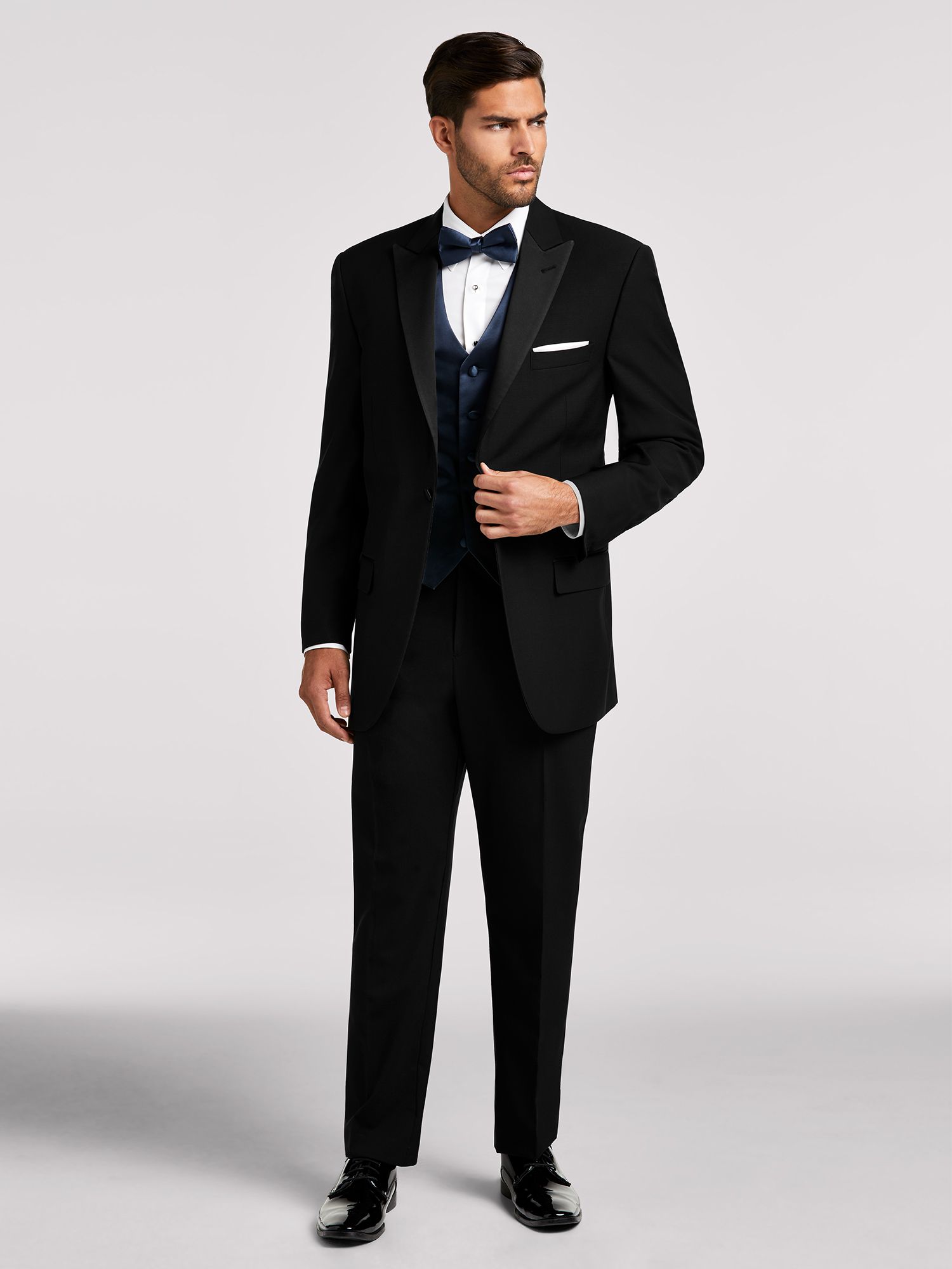 Peak Lapel Tuxedo, One Button, Calvin Klein | Moores Clothing