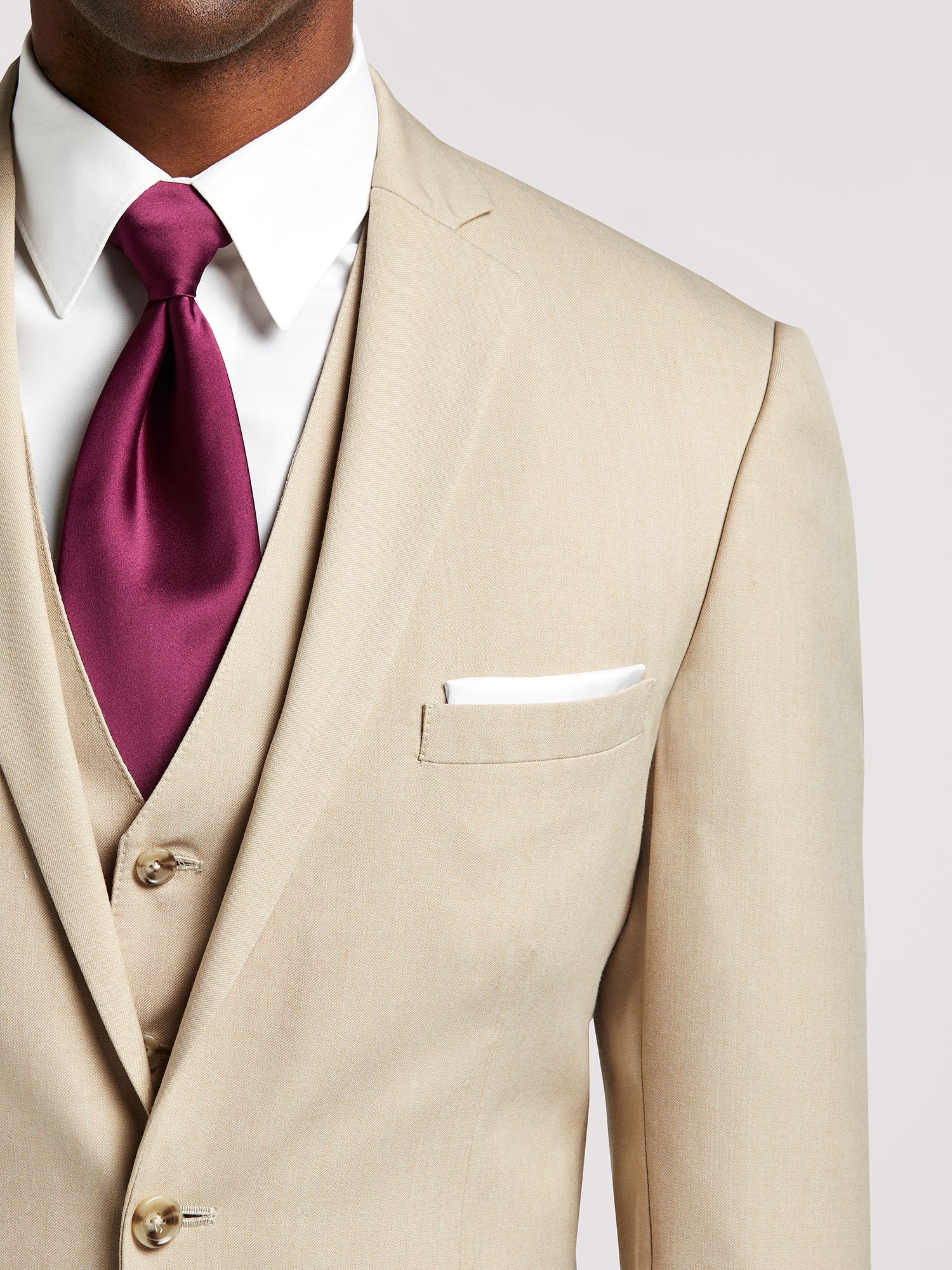 Vintage Tan, Ivory Suit by Pronto Uomo | Suit Rental