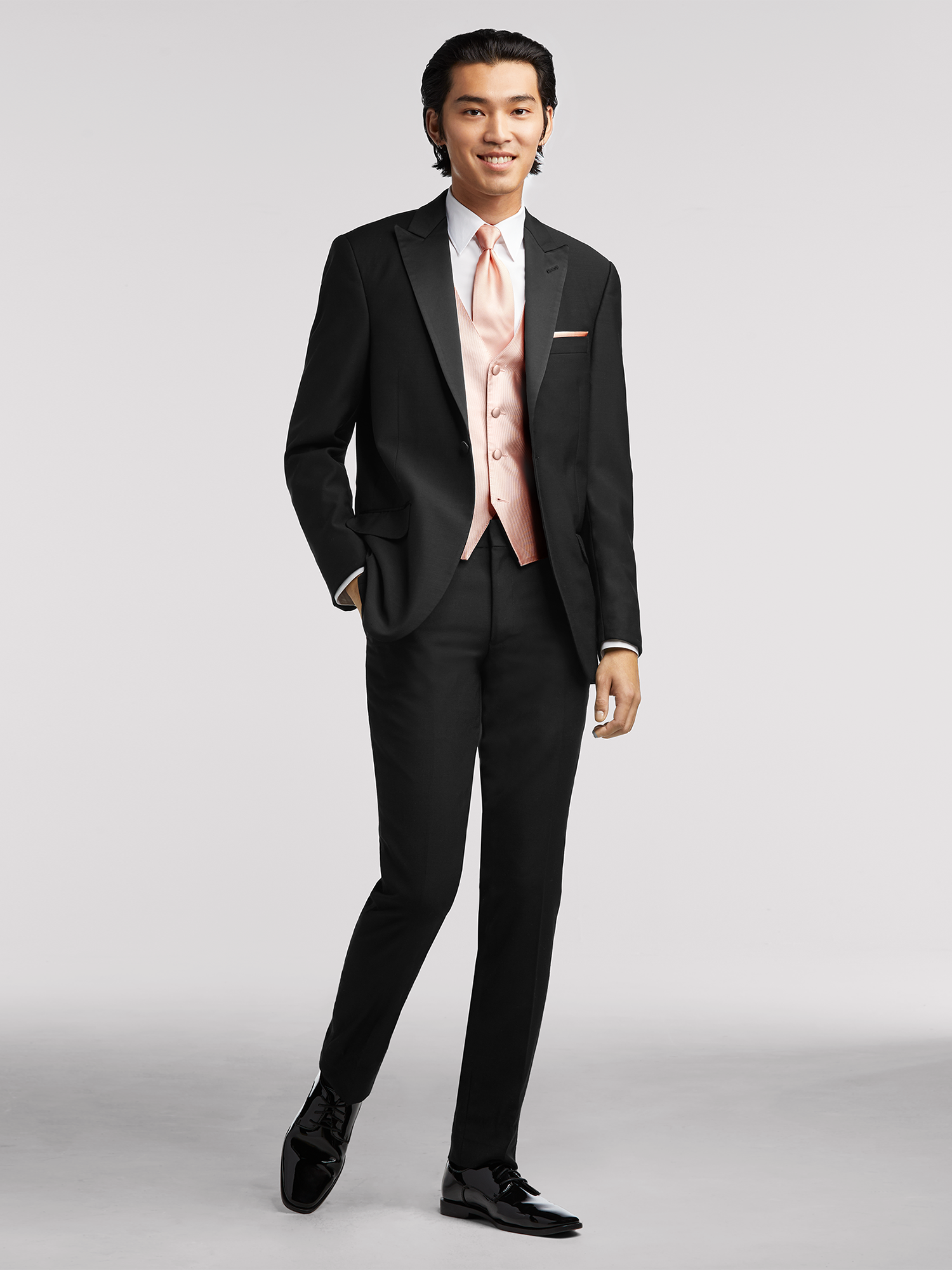 Black Tuxedo - Calvin Klein - Shawl Lapel | Moores Clothing