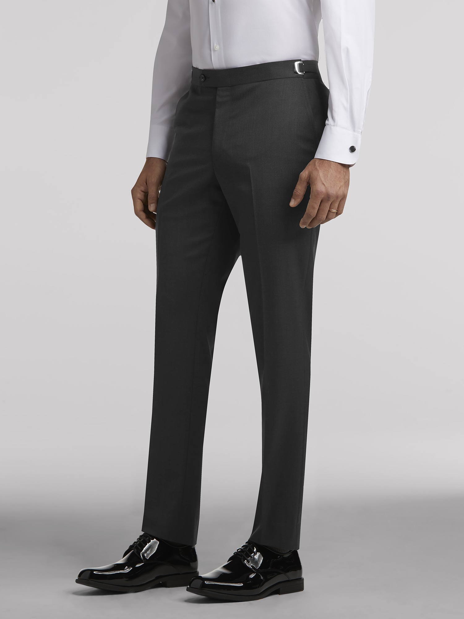 calvin klein charcoal suit pants